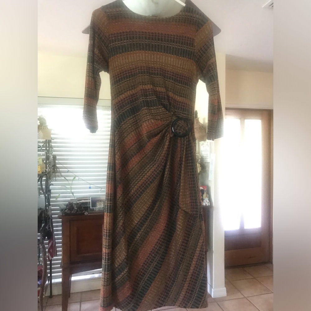 Shelby & Palmer size S Elegant Multicolor Plaid Women's Dress